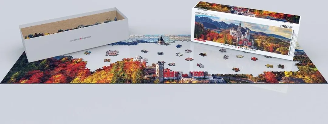 Eurographics Neuschwanstein Panorama Puzzel 1000 Stuks - Multi