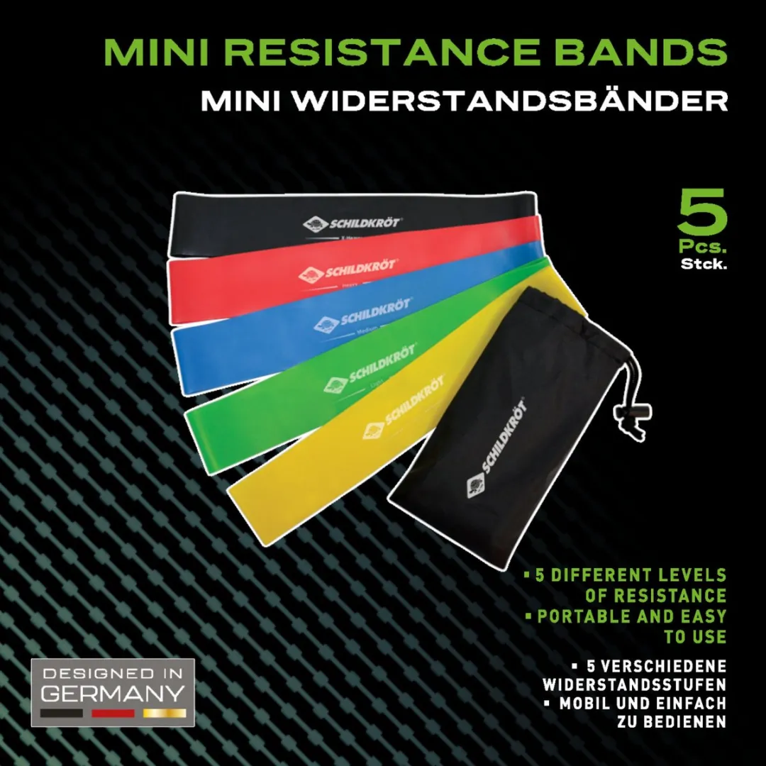 Schildkröt Fitness Mini Weerstandsbanden - 6 Stuks Multicolor