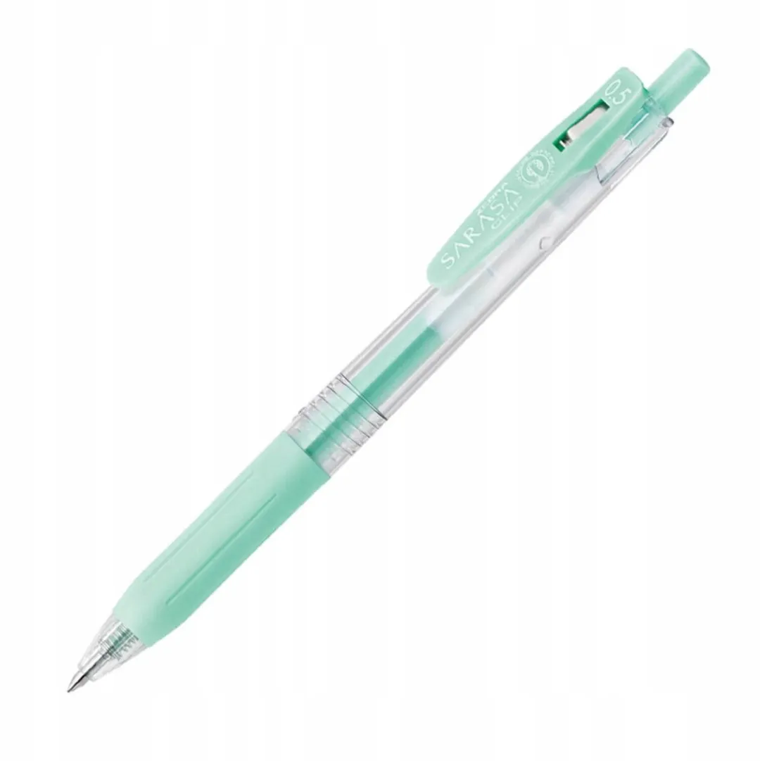 Zebra Sarasa Clip Gelpen 0,5 Melkblauw Groen