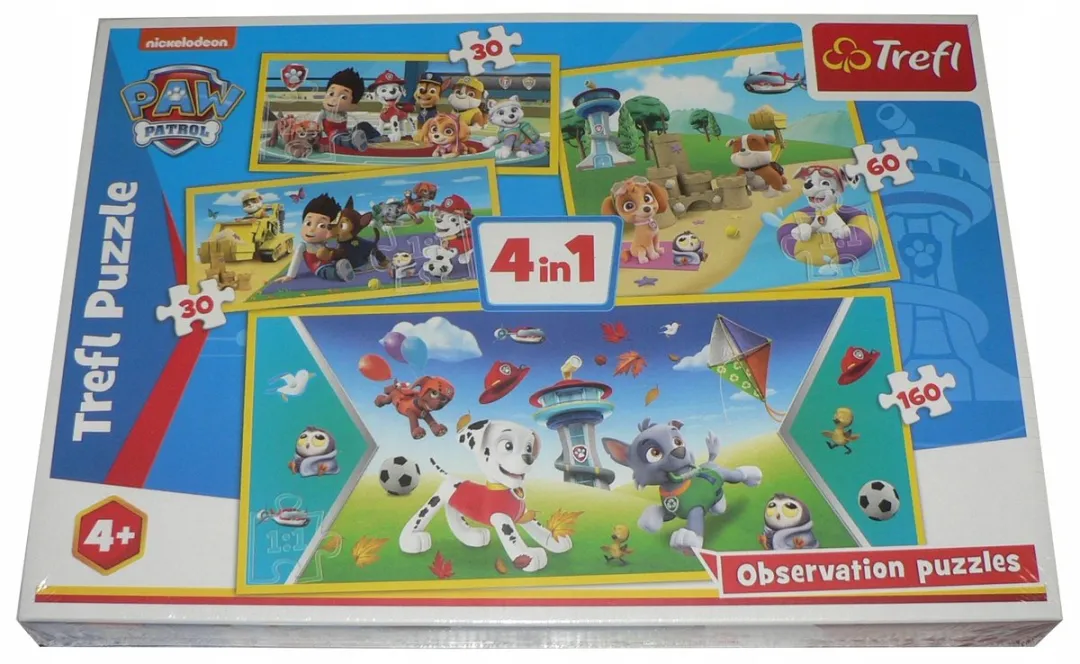 Trefl Paw Patrol Puzzelset 4-in-1