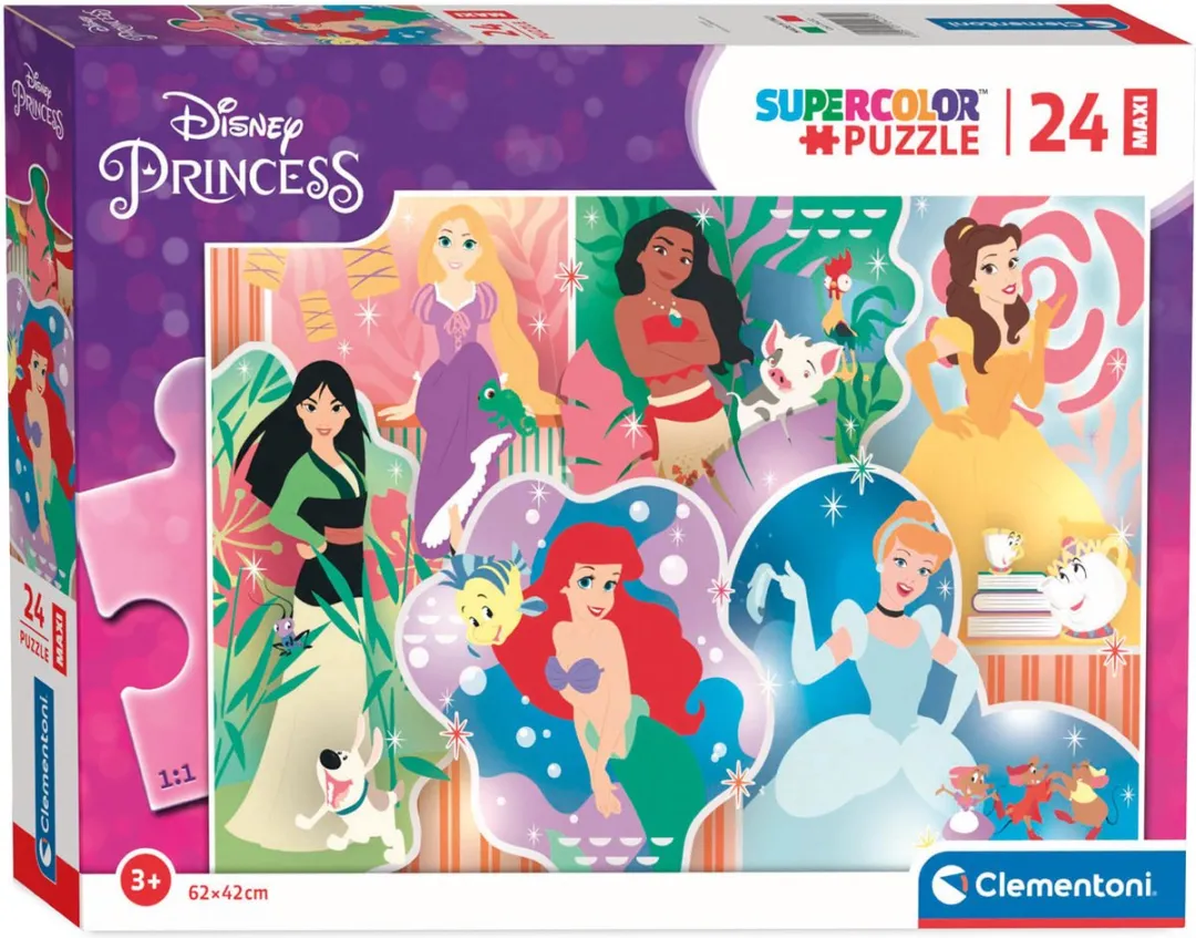 Clementoni Disney Princess MAXI Puzzel 24 Stuks