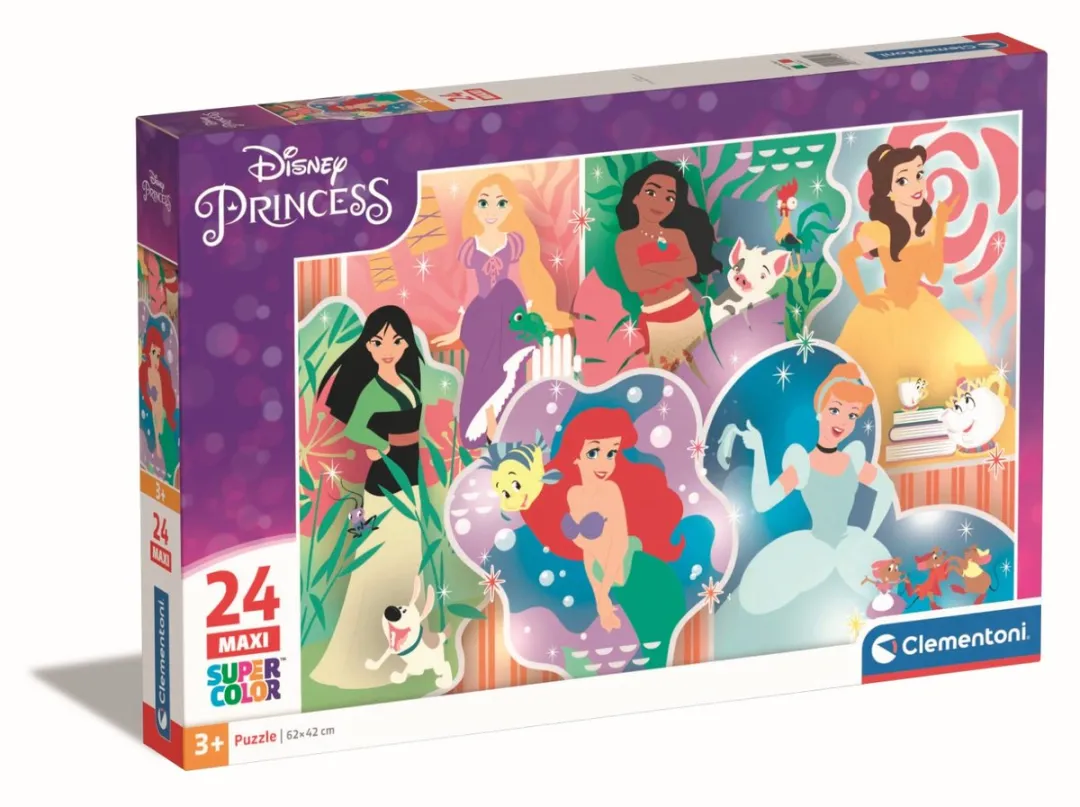 Clementoni Disney Princess MAXI Puzzel 24 Stuks