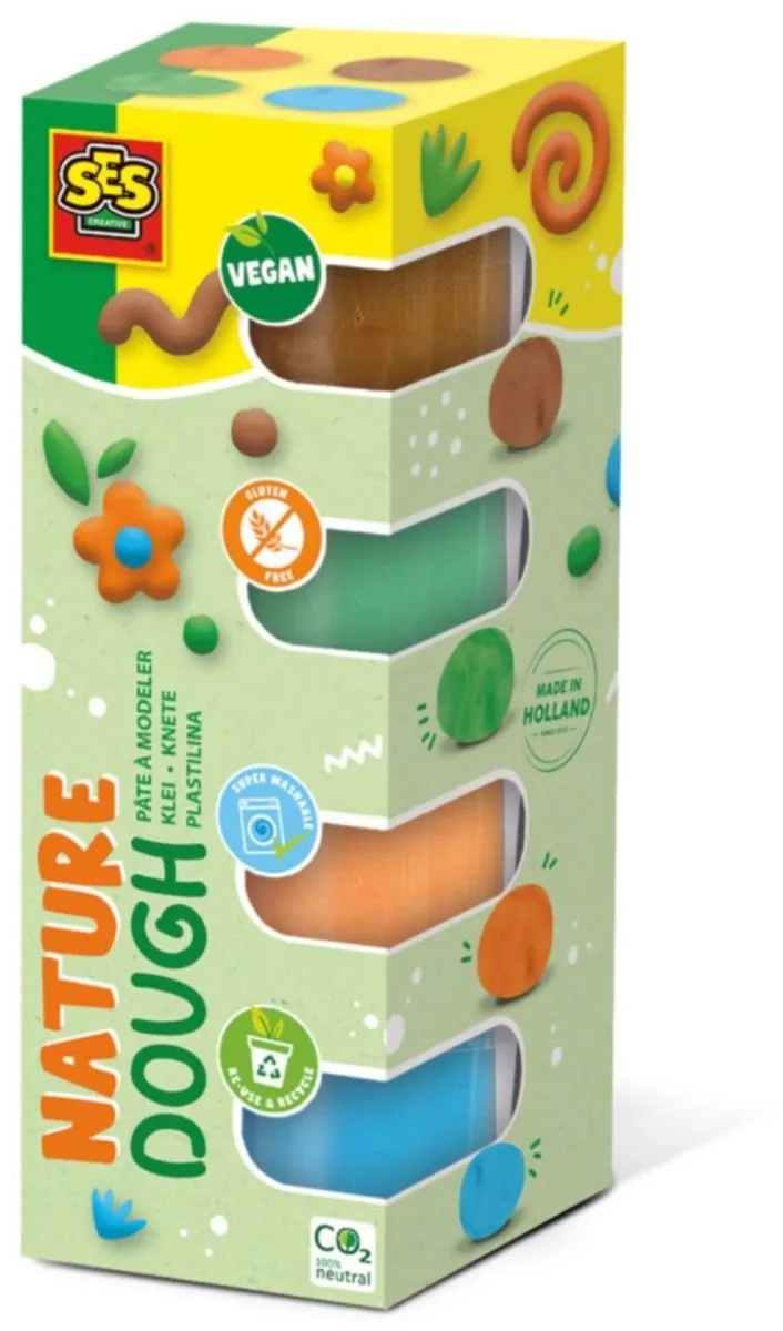 SES Creative Feel Good Klei Nature - 4x90g