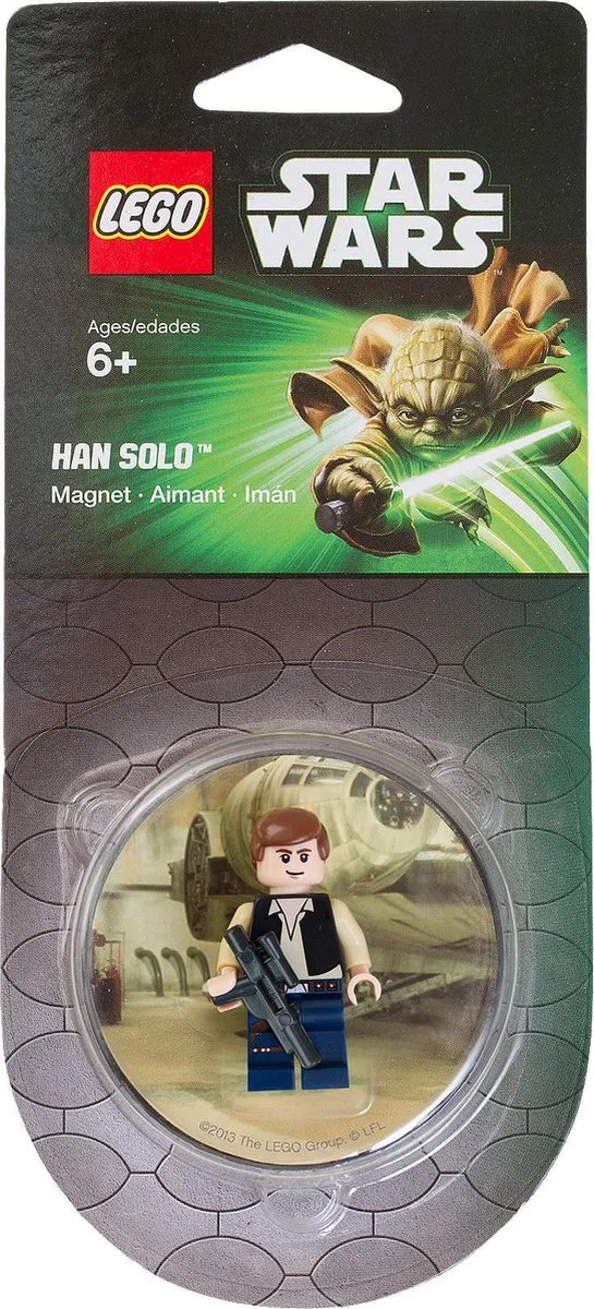 LEGO Star Wars Han Solo Magneet - 1 Stuk - Multicolor - afbeelding 3 van 3