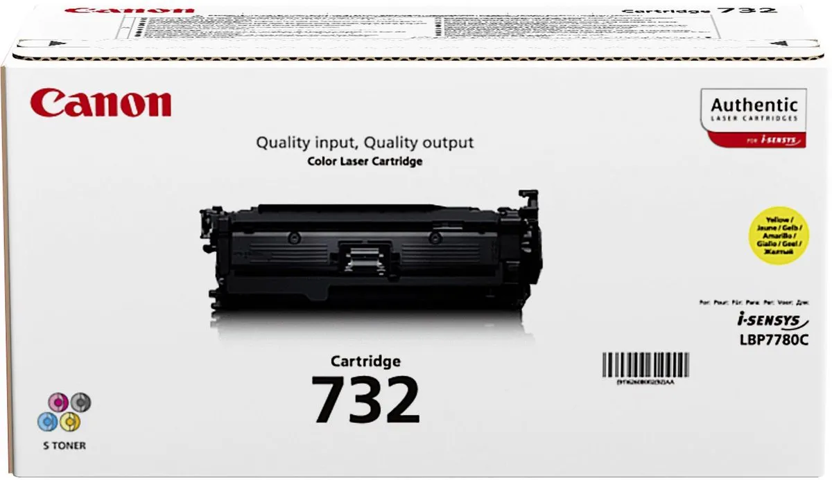 Canon 732Y Tonercartridge - Geel 6400 pagina's