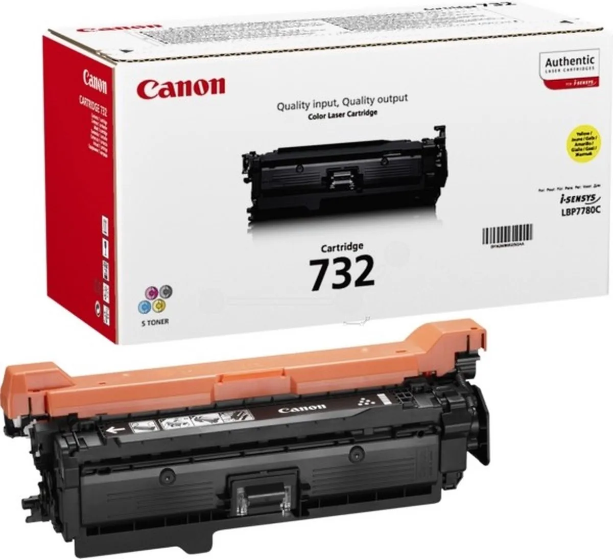 Canon 732Y Tonercartridge - Geel 6400 pagina's