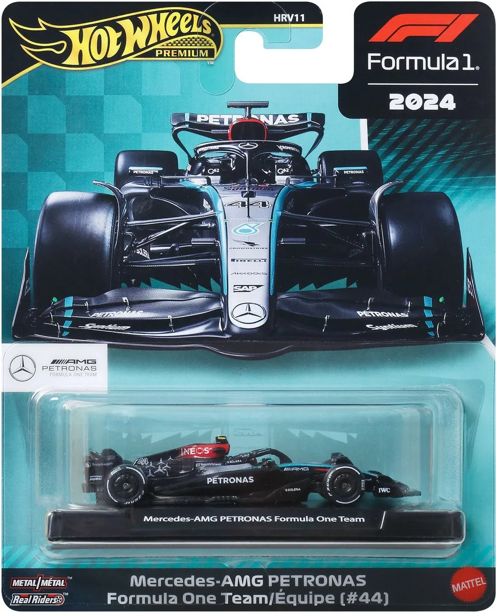 Hot Wheels Premium Formule 1 Lewis Hamilton Mercedes-Benz JBM16 - afbeelding 6 van 6