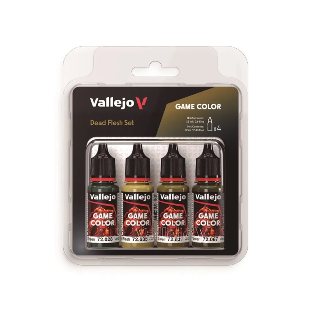 Vallejo Game Color Dode Huidtinten Acrylset 4x18ml