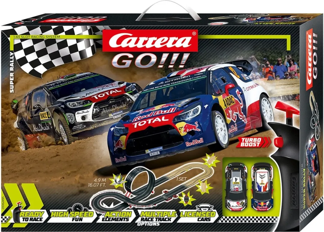 Carrera Go!!! Super Rally DS 3 WRC Racebaan 4,9m