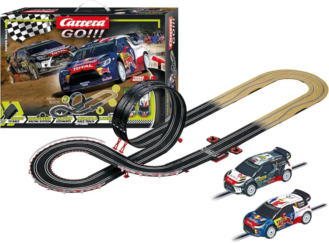 Carrera Go!!! Super Rally DS 3 WRC Racebaan 4,9m