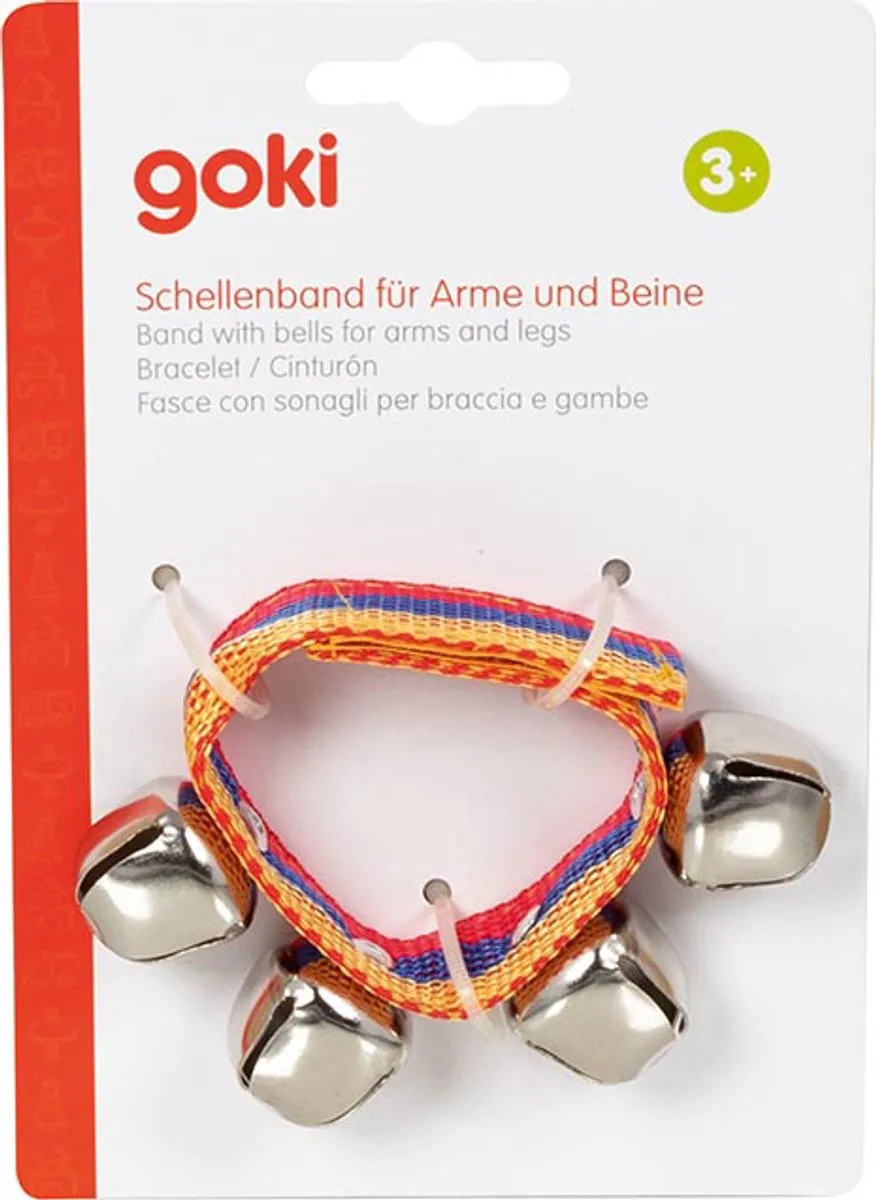 Goki Band with Bells - Blauw/Oranje/Rood