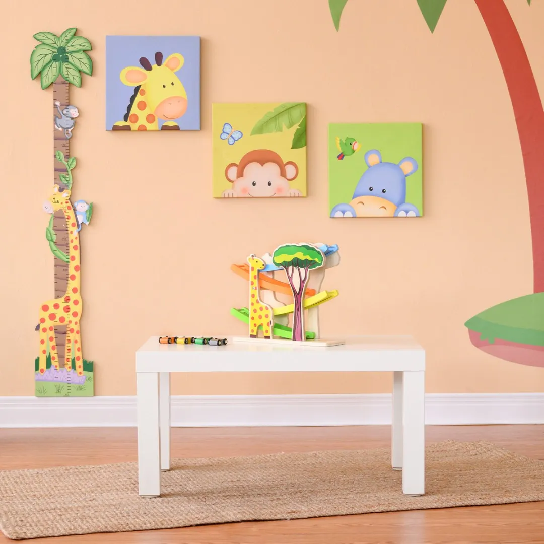 Teamson Kids Houten Ramp Racebaan Safari Dieren - Multi
