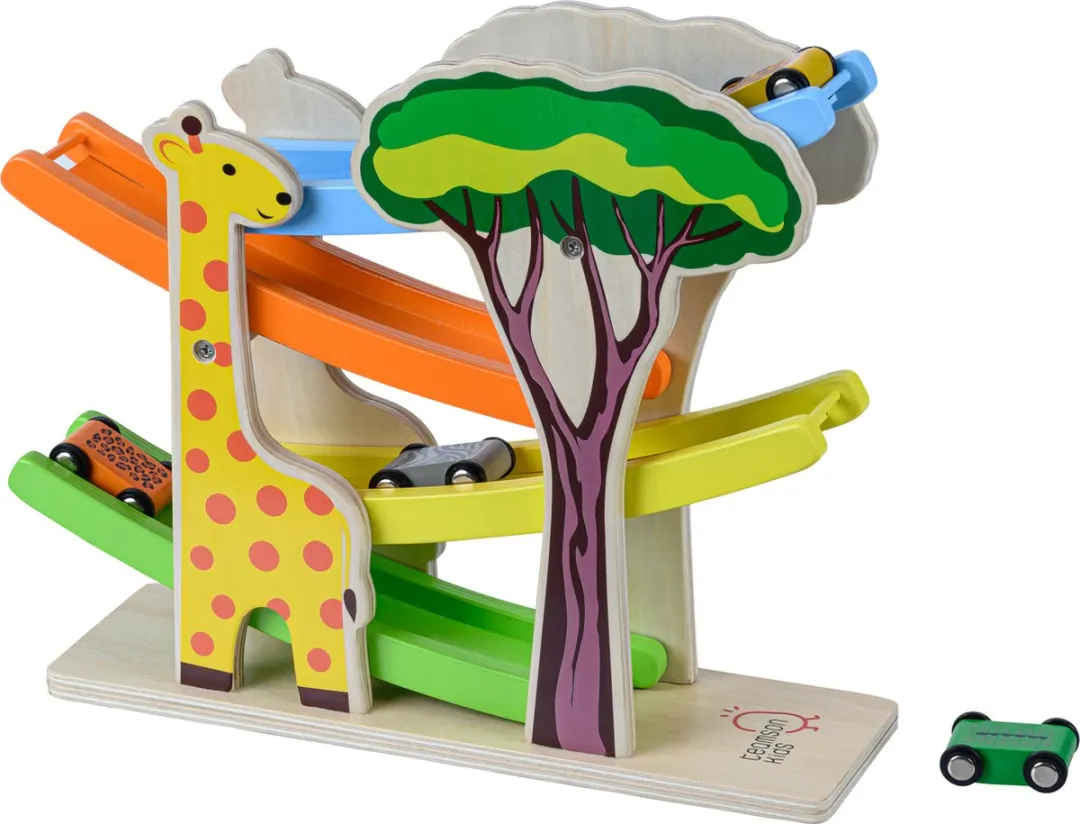 Teamson Kids Houten Ramp Racebaan Safari Dieren - Multi