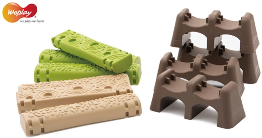 Eduplay Sensorische Balans Jungle Trail - Groen/Bruin