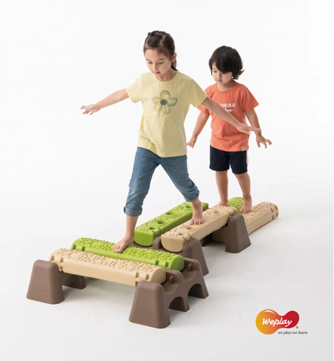 Eduplay Sensorische Balans Jungle Trail - Groen/Bruin