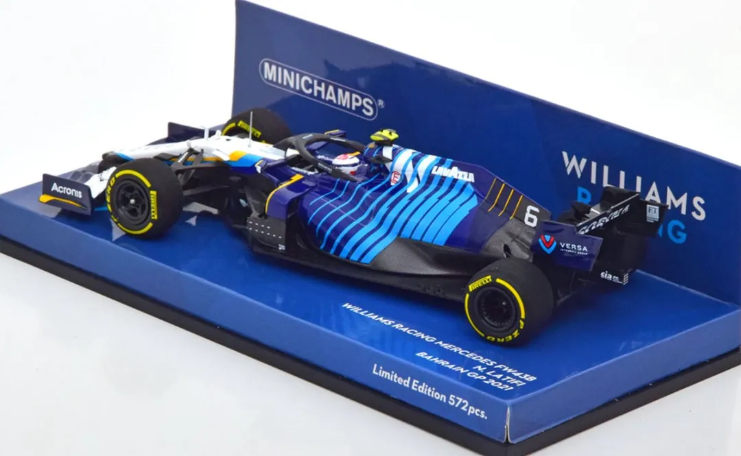 Williams Racing Mercedes FW43B 1:43 Minichamps - Diversen Kleuren