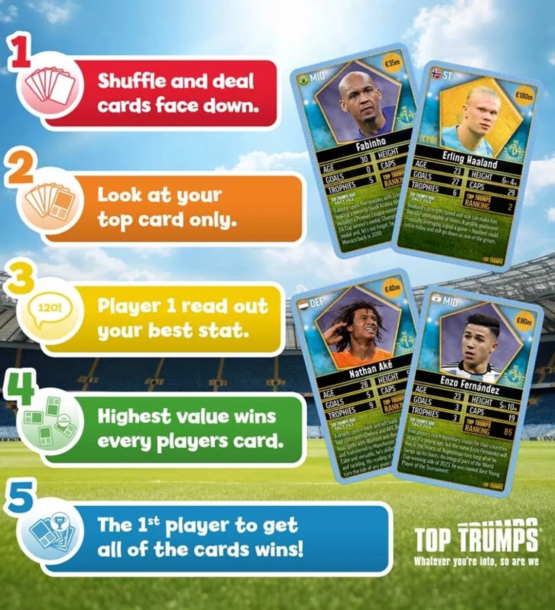 Winning Moves Top Trumps World Football Stars Top 200 - Kaartspel - 6 Spelers