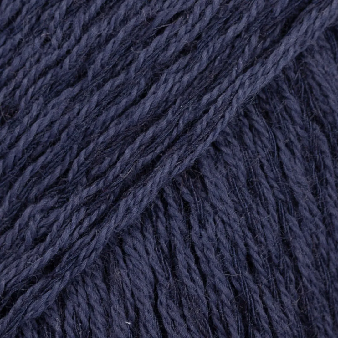 Drops Belle Uni Colour Marineblauw Katoen Garen