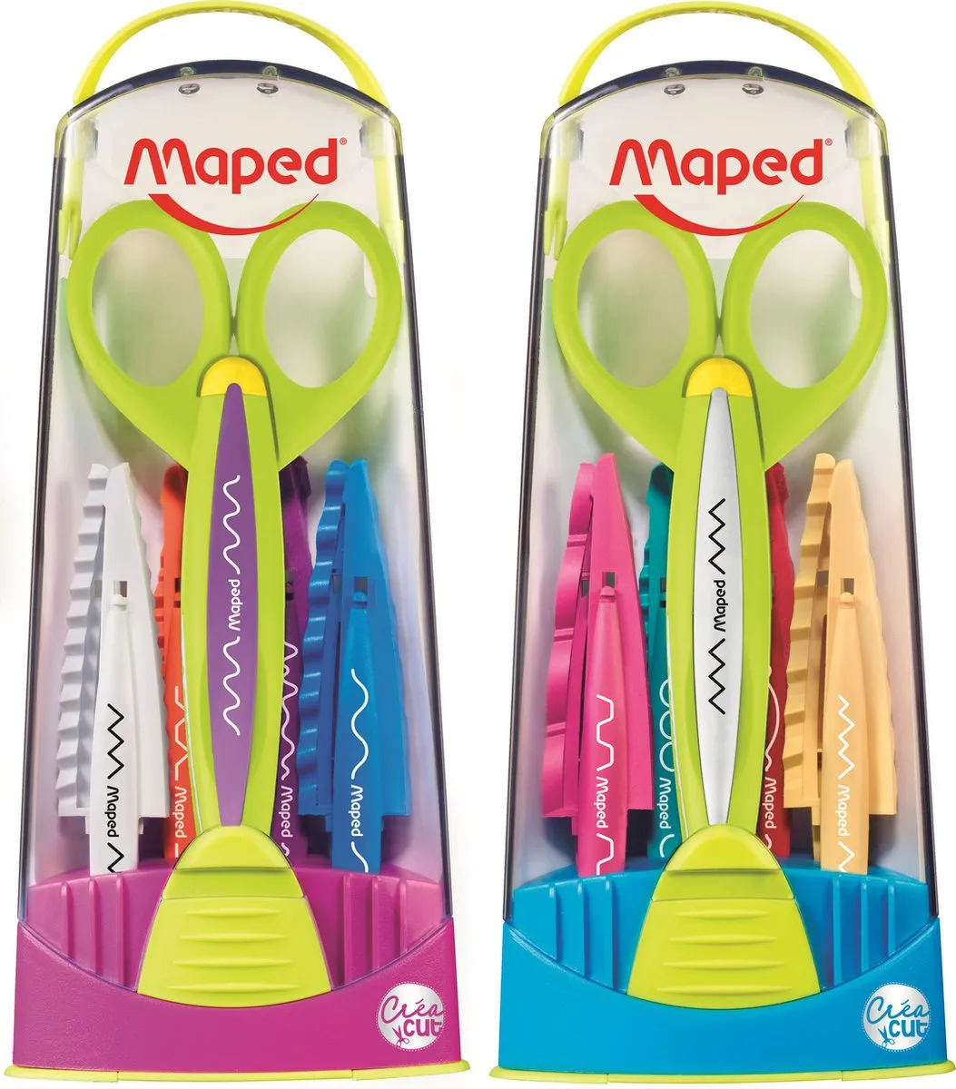Maped 601005 Hobbyschaar - 6 Stuks (1x + 5 Sets Bladen) - Gemengd