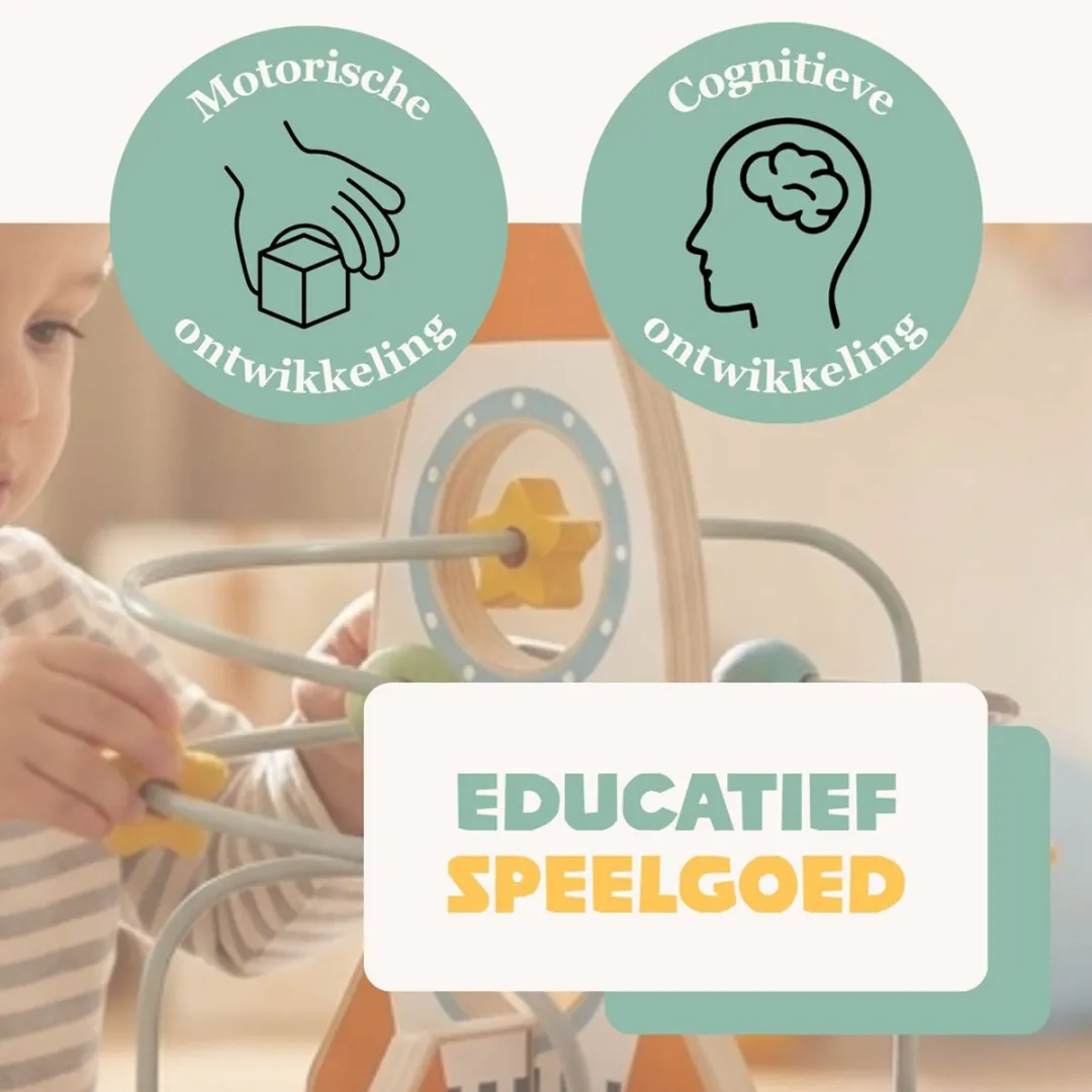 Tooky Toy Activiteitenpaneel Ruimtethema - Meerkleurig