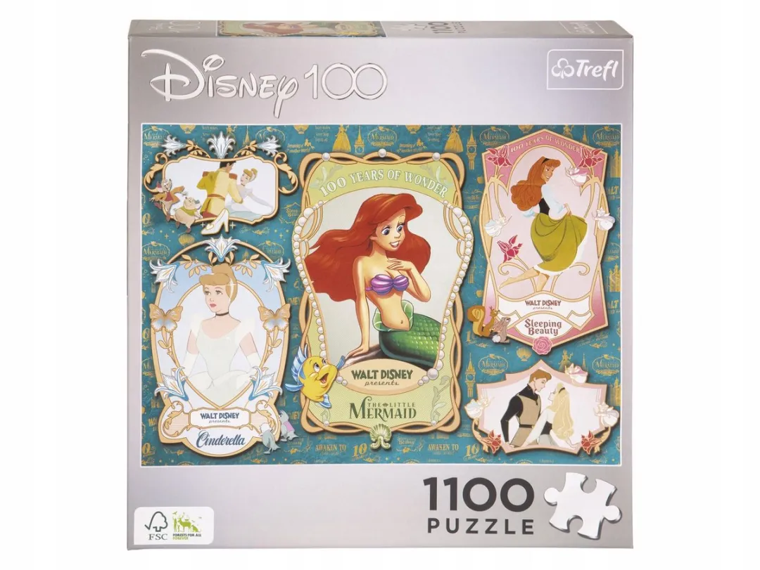 Trefl Disney 100 Years of Wonder Zeemeerminpuzzel 1100 Stuks
