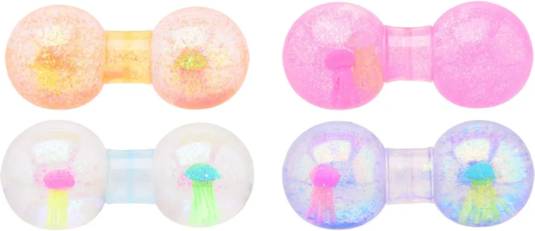 Johntoy Glitter Squeeze Dumbell - Multi kleuren
