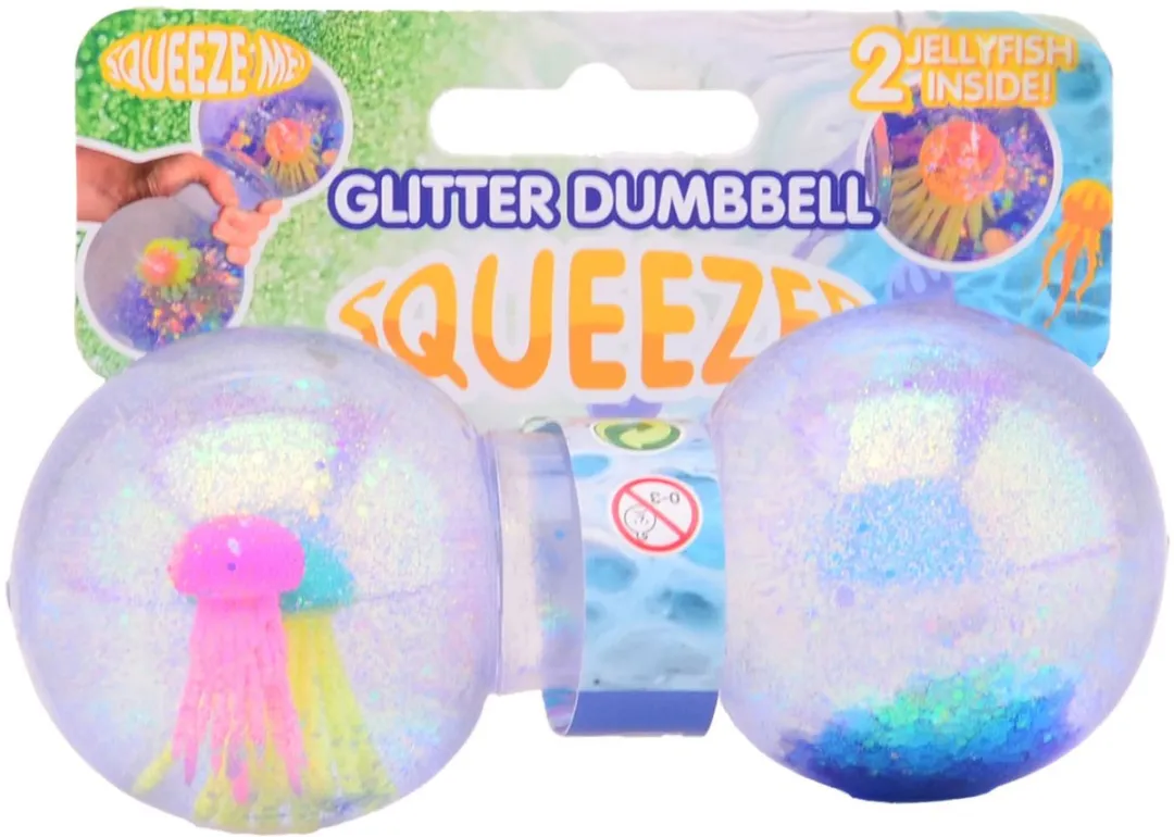 Johntoy Glitter Squeeze Dumbell