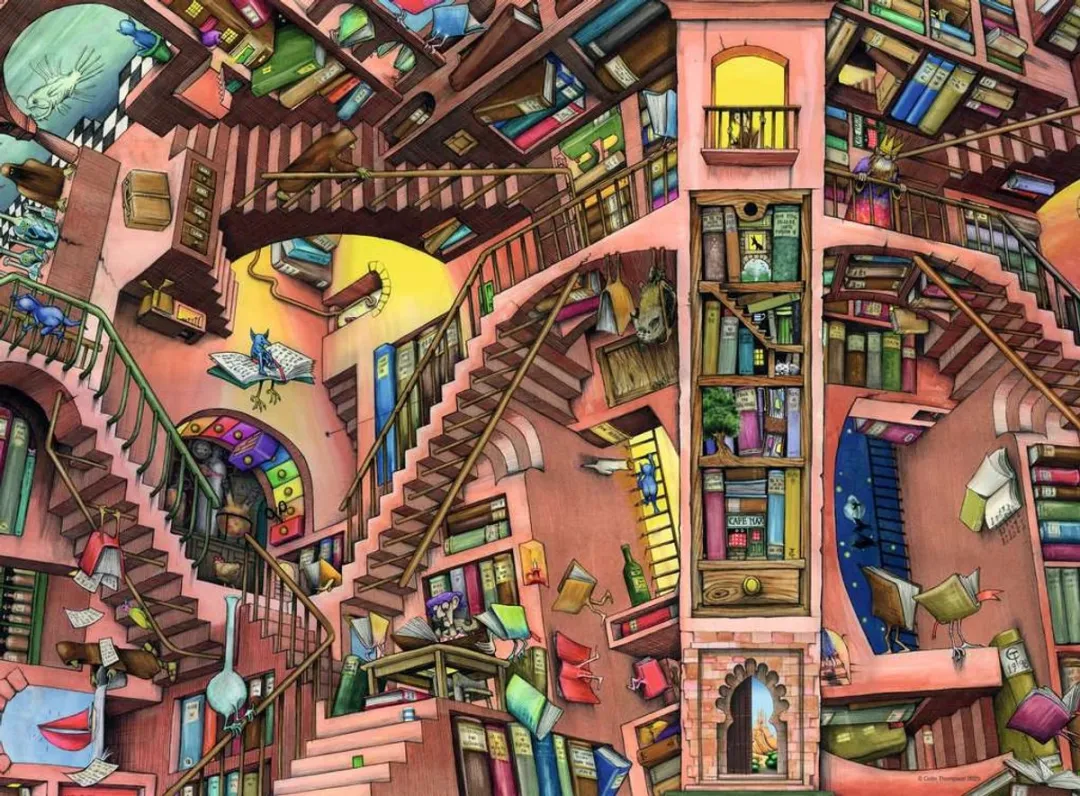 Ravensburger Die Verrückte Bibliothek Puzzel 500 Stuks