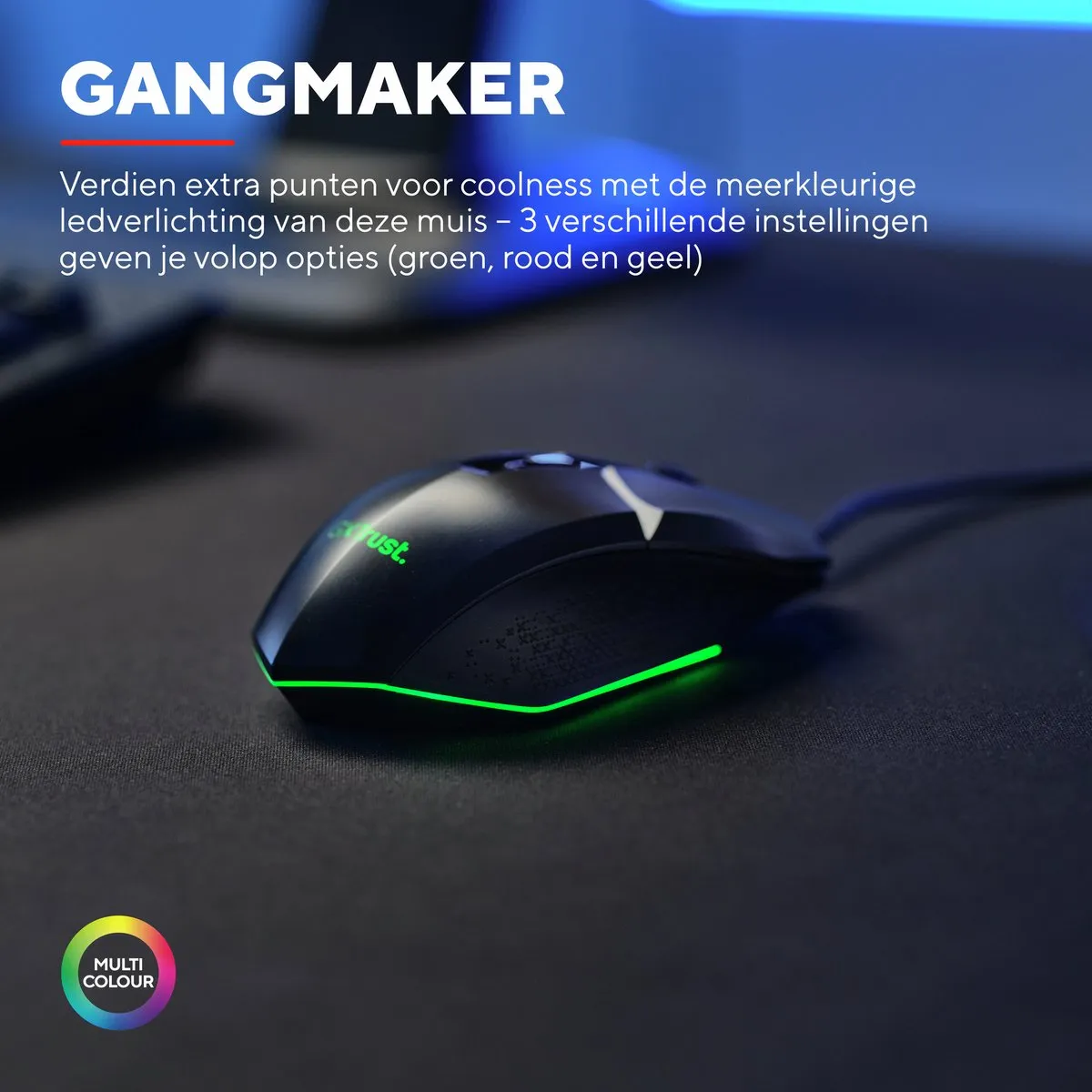 Trust GXT 109 Felox Gaming Muis 6400 DPI - Zwart