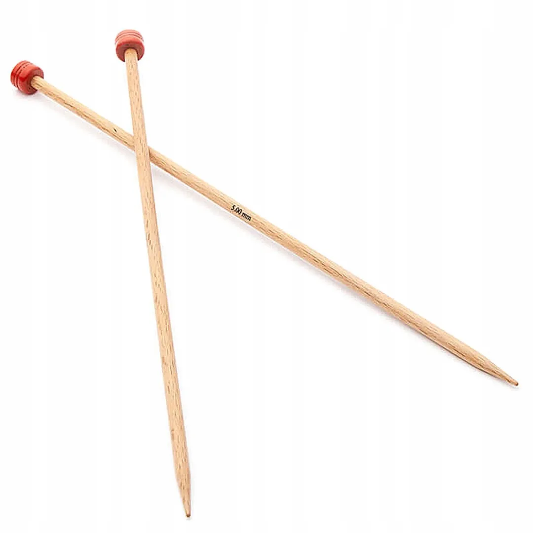 KnitPro Basix Rechts Houten Breinaalden 5.50mm