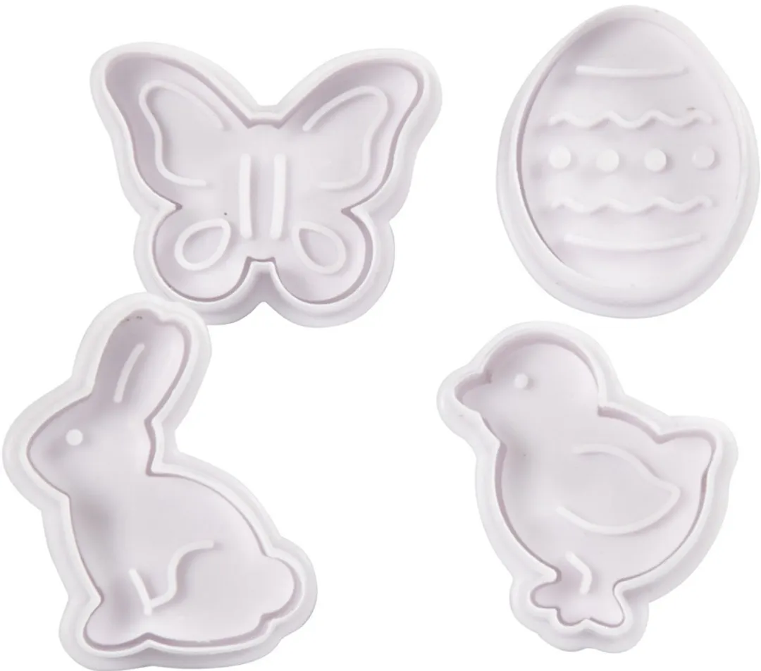 Creativ Company Paasdecoratie Uitsteekvormen Set - 4 Stuks Multicolor