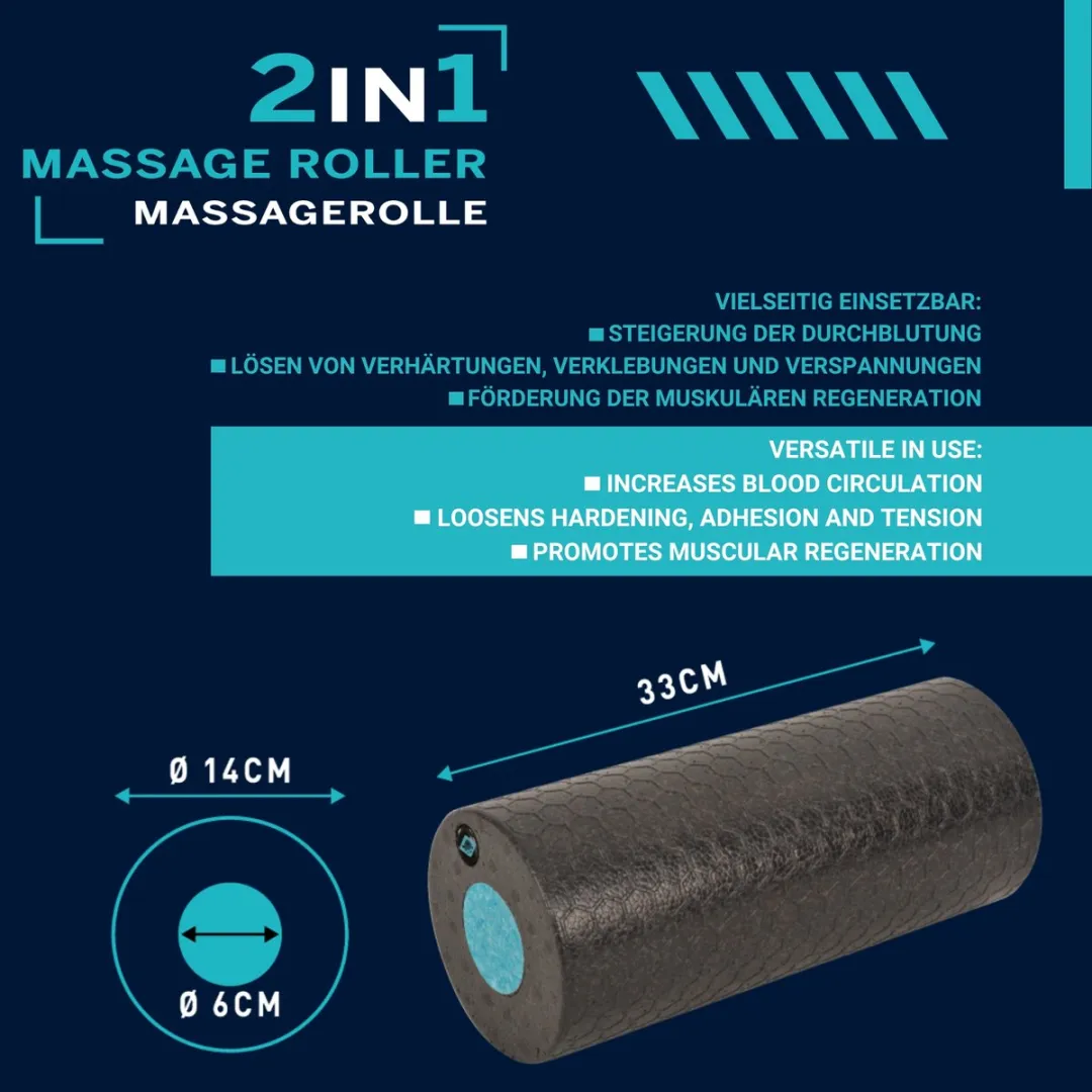 Schildkröt Massage Roller 2in1 - Multicolor