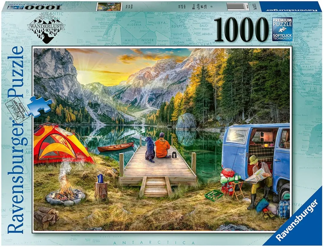 Ravensburger Campingurlaub Puzzel 1000 Stuks - Multicolor