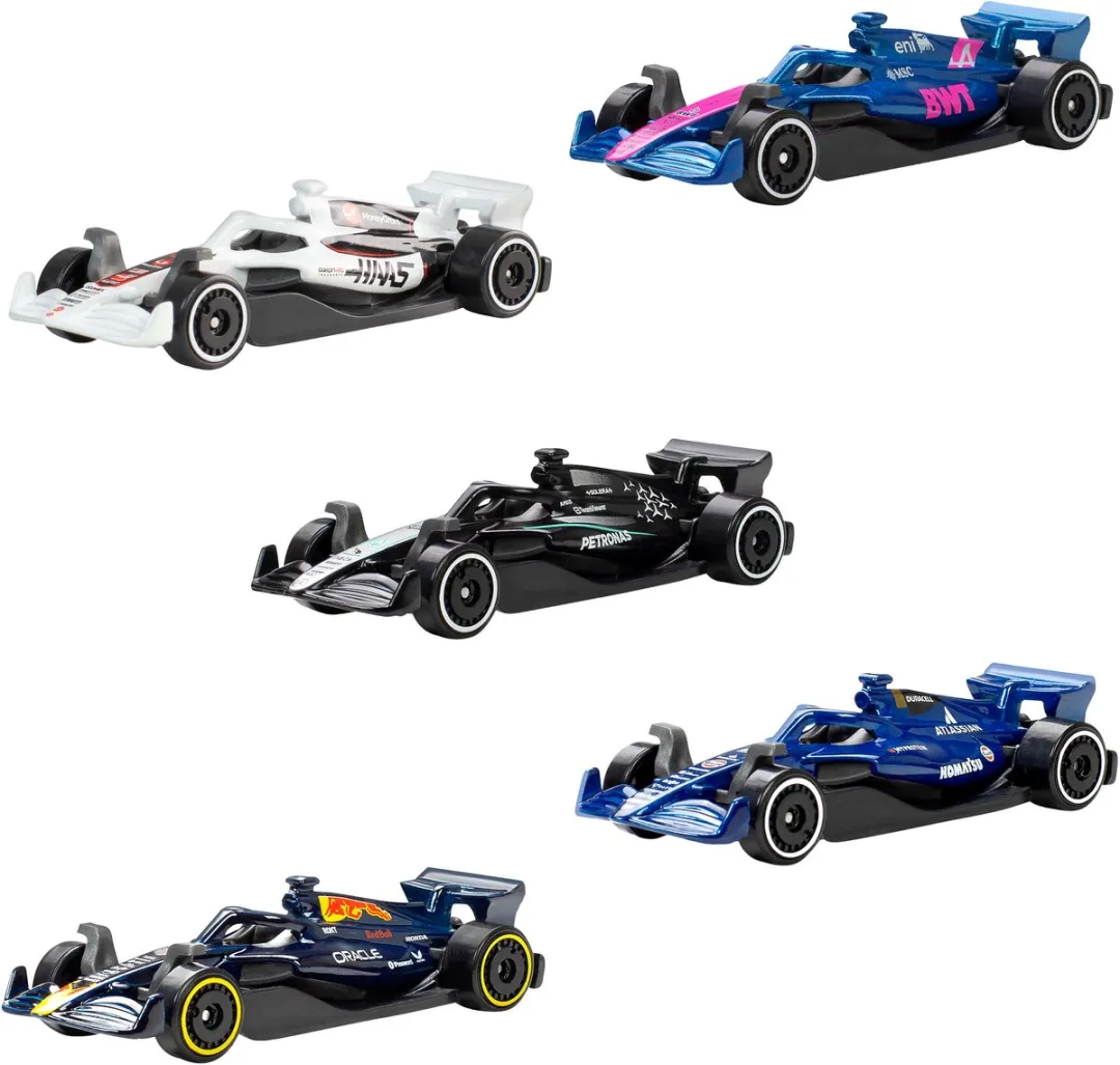 Hot Wheels Formula 1 Set 5 Metalen F1 Auto's 2025 JLN11