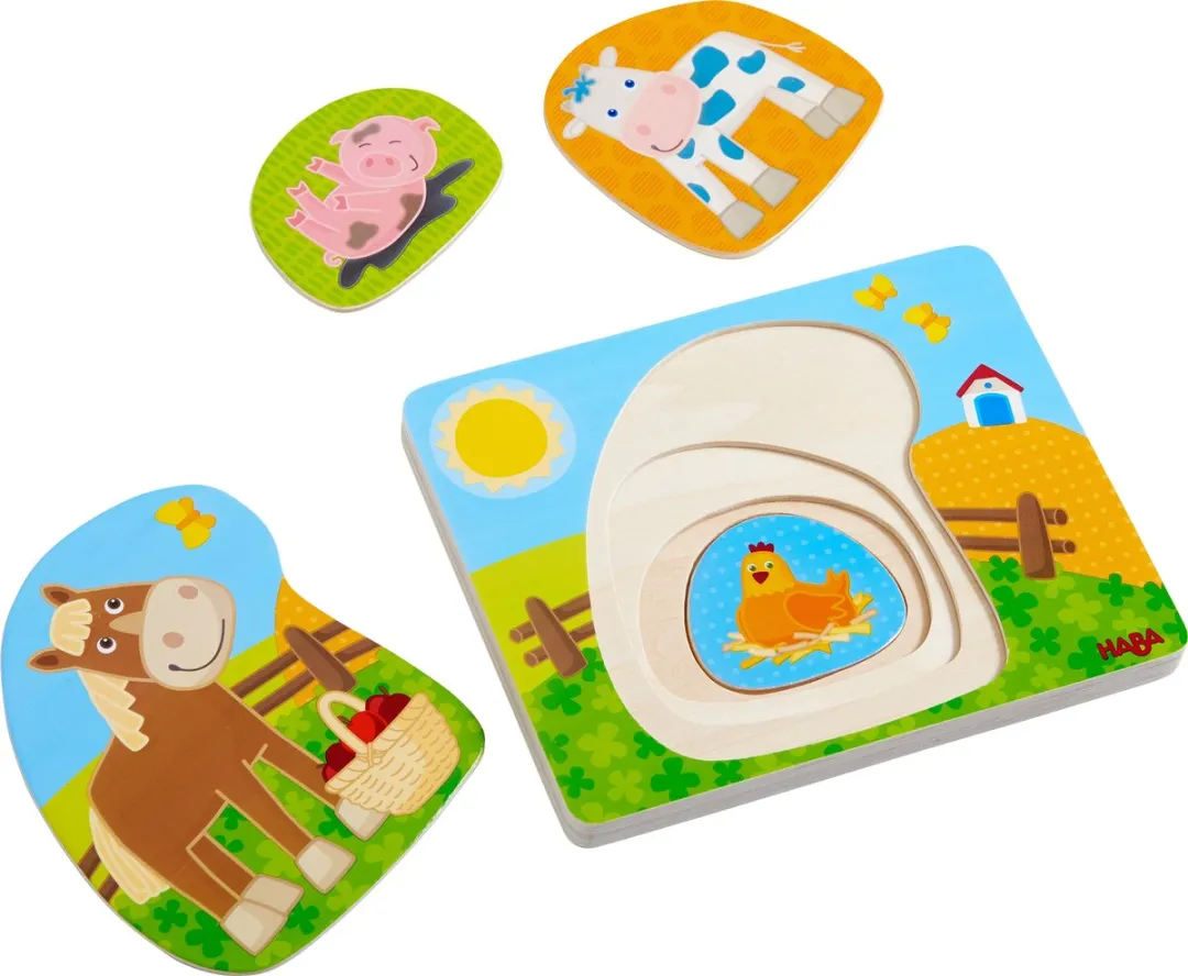 Haba Vormenpuzzel Vrolijk Landleven Junior