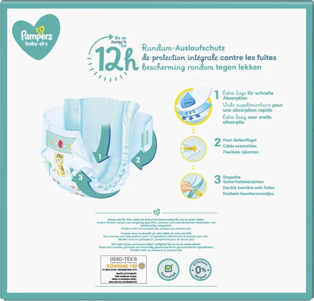 Pampers Baby Dry Maat 4 - 168 Luiers