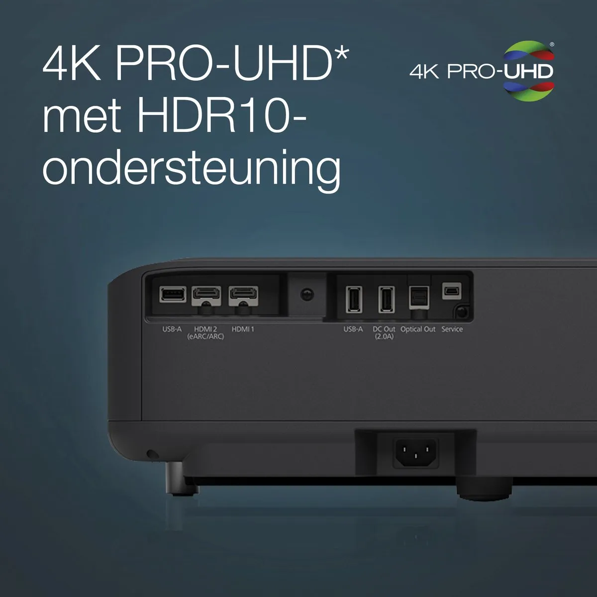 Epson EpiqVision Ultra EH-LS650B Beamer - Zwart