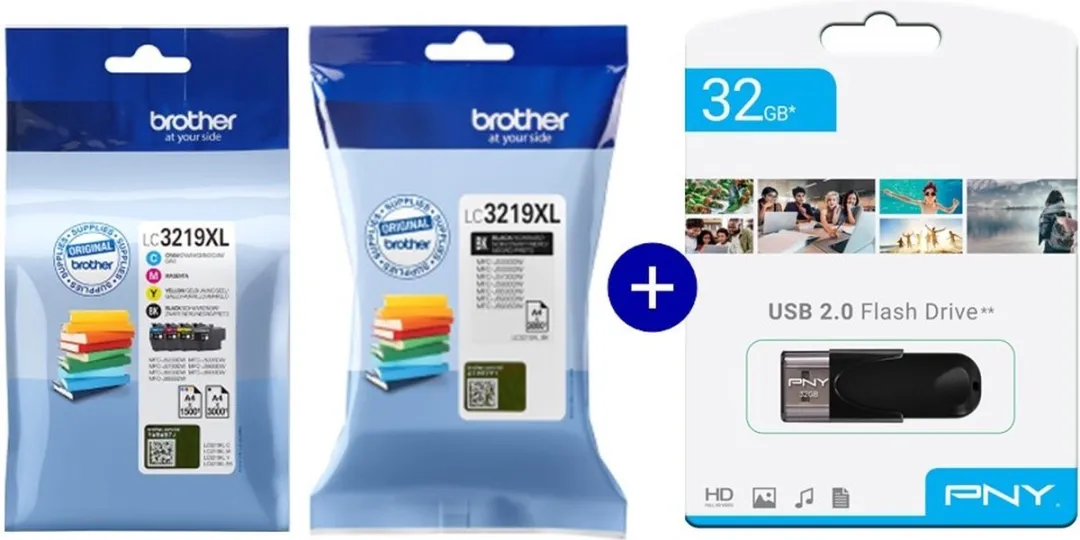 Brother LC3219XLBK & LC3219XLVAL Inktcartridges