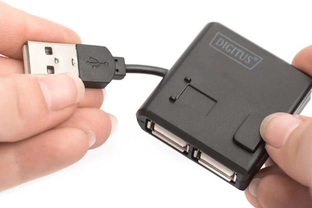 Digitus DA-70217 USB 2.0 Hub 4-Poorts - Zwart