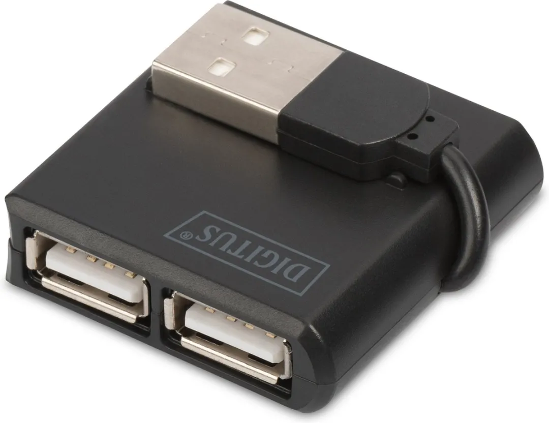 Digitus DA-70217 USB 2.0 Hub 4-Poorts - Zwart