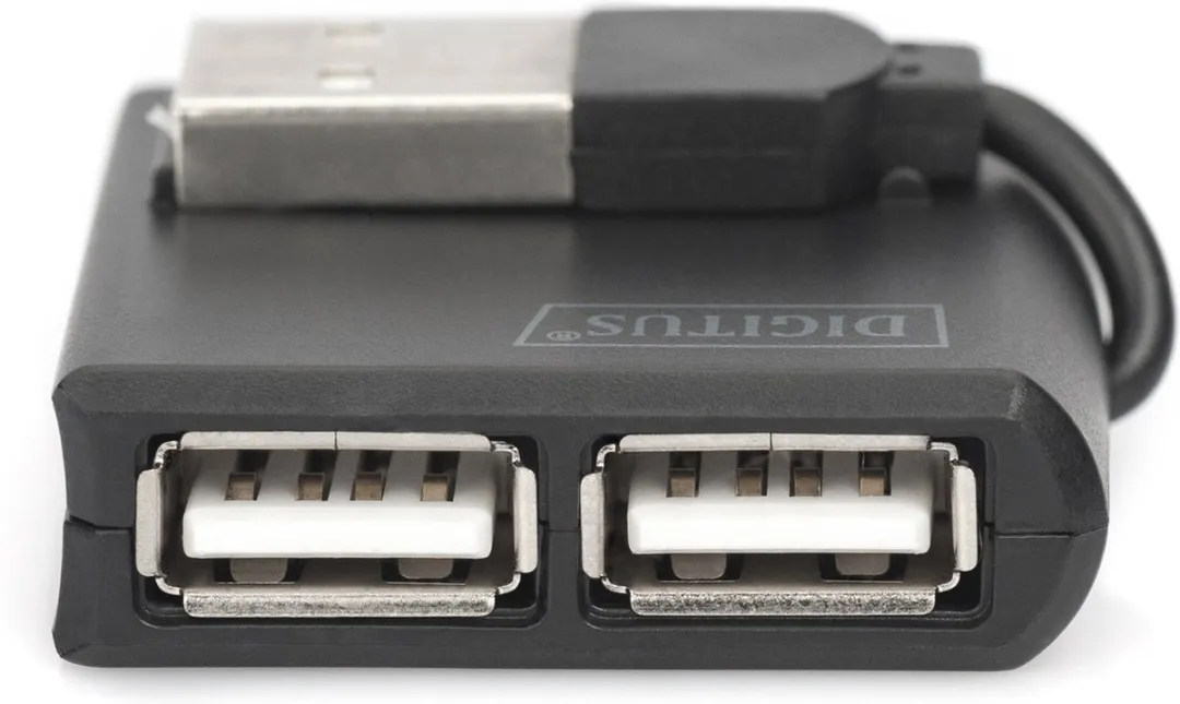 Digitus DA-70217 USB 2.0 Hub 4-Poorts - Zwart