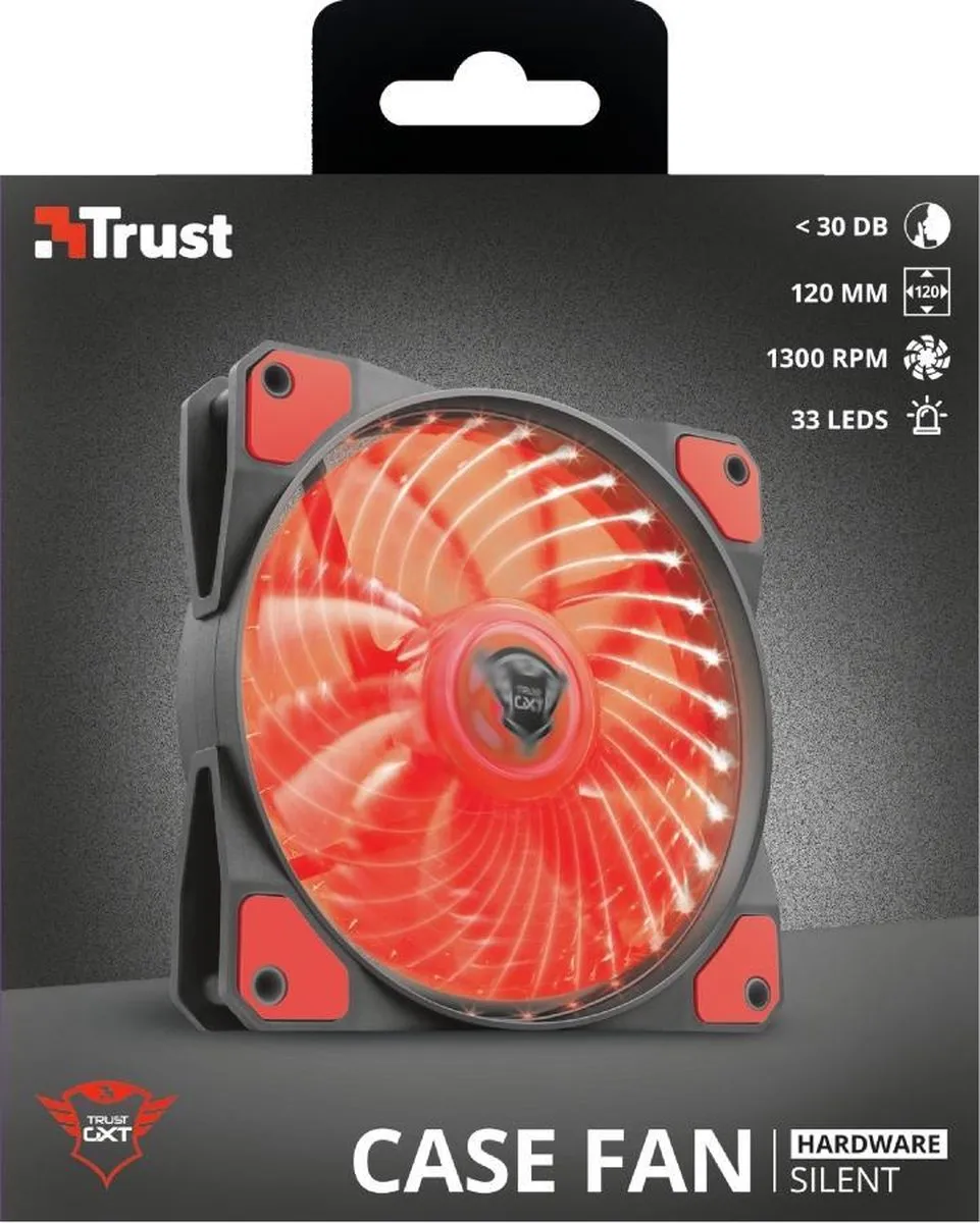 Trust GXT 762R Ventilator 120mm - Zwart