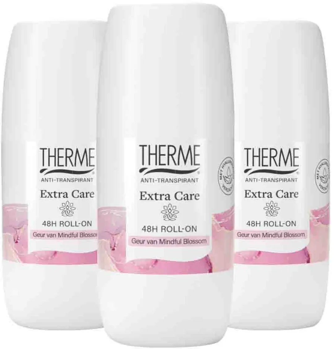 Therme Extra Care 48H Roll-On Anti-Transpirant - 3x60ml