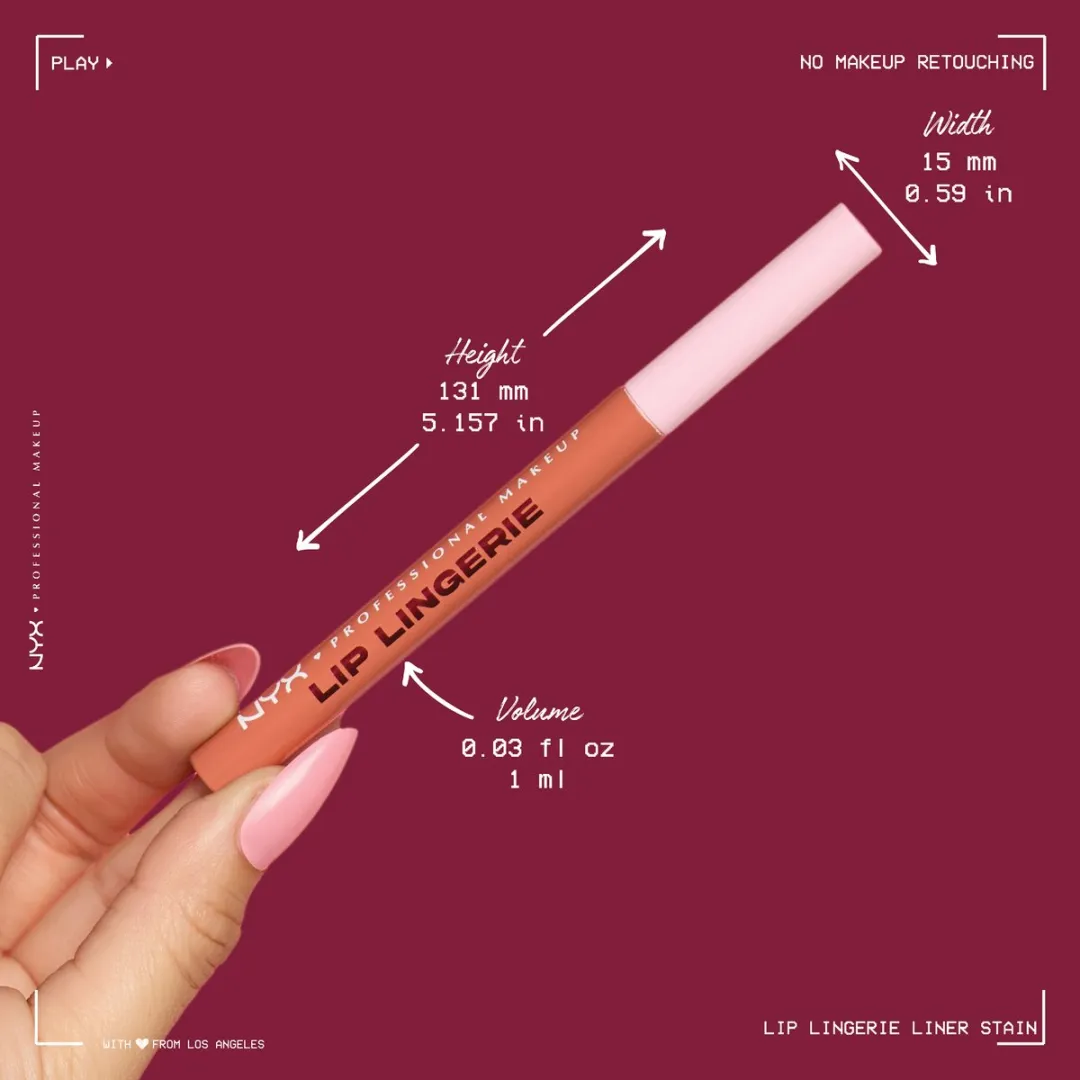 NYX Professional Makeup Lip Lingerie Lip Liner Stain LIP LOCK - 1ml