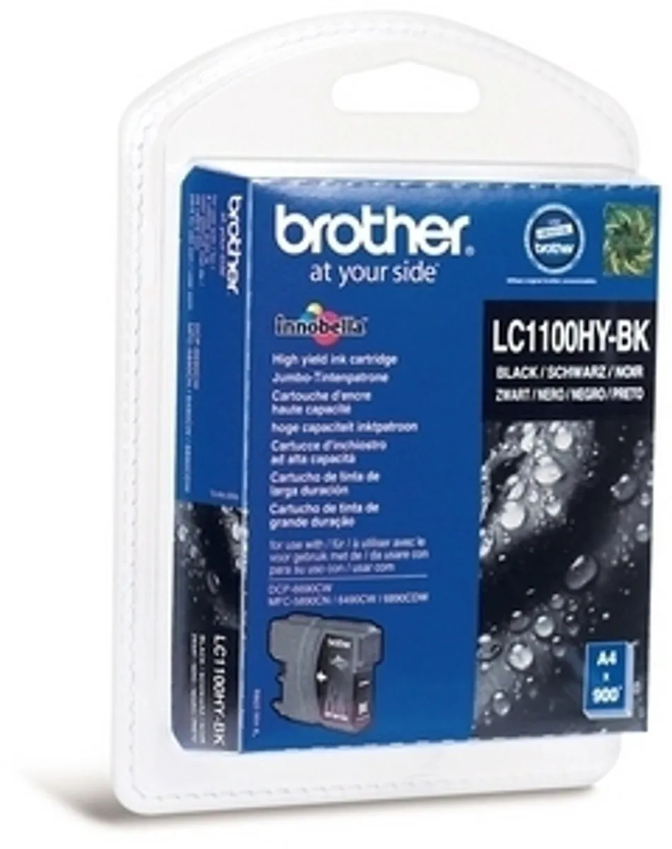 Brother LC1100HYBKBP Inktcartridge - Zwart