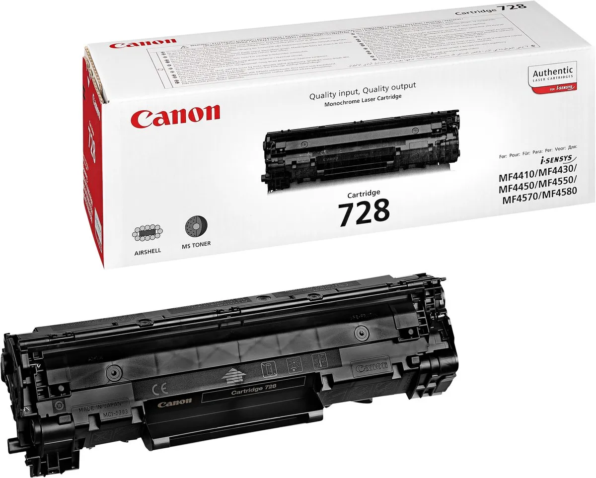 Canon CRG728 Tonercartridge Zwart