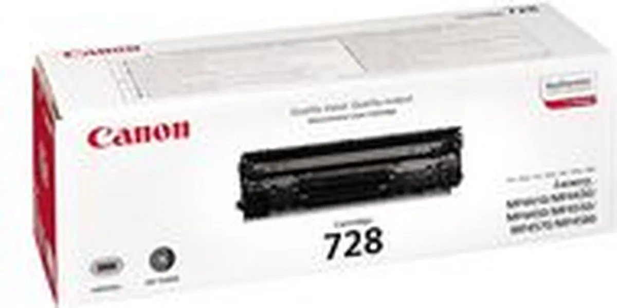 Canon CRG728 Tonercartridge Zwart - 2100 Pagina's