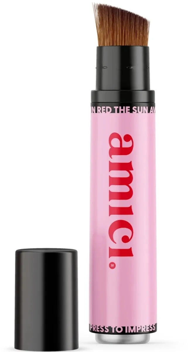 AMICI Cosmetics Hervulbare Zonnebrandkwast Pink Punch 30ml
