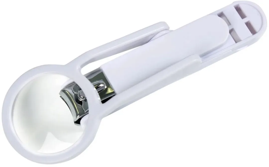Westfalia Nagelknipper met vergrootglas - Wit