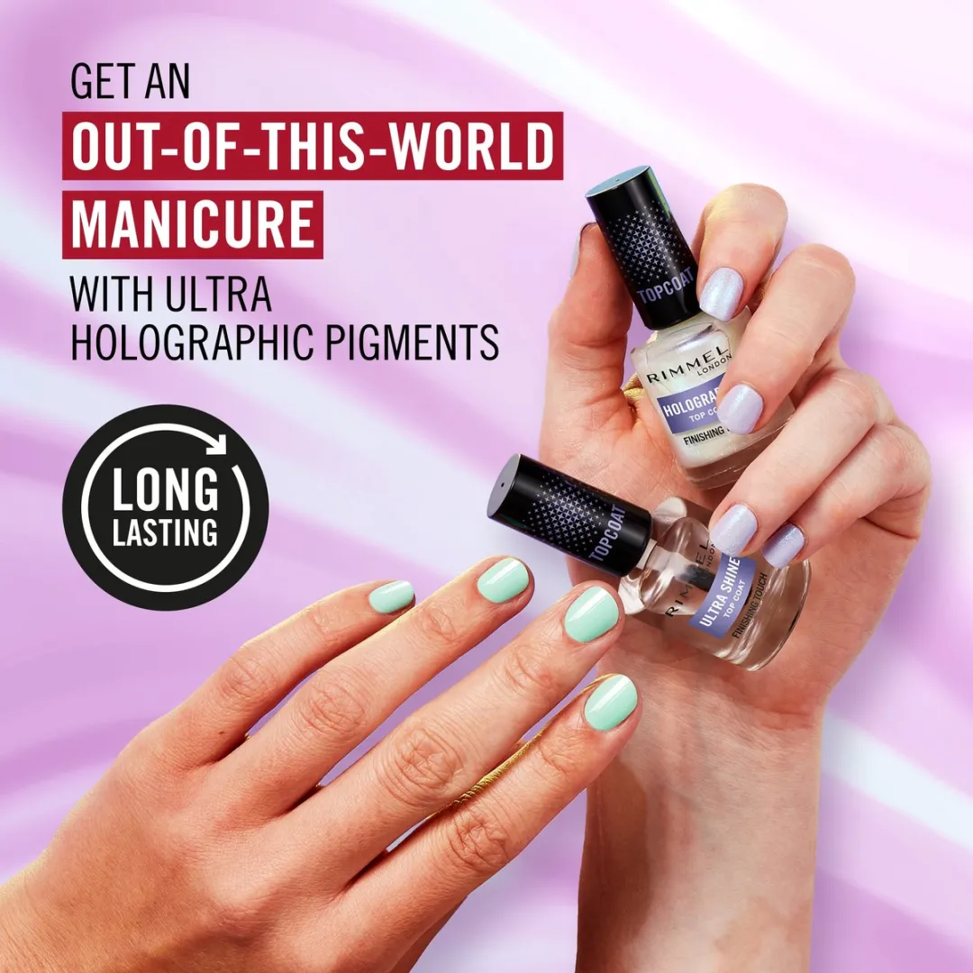 Rimmel London Nail Effects Holographic Top Coat 12ml - afbeelding 6 van 6